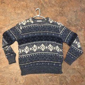 Vtg 90s jantzen Cosby sweater all over print